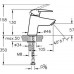 Смеситель VitrA Dynamic S A40950EXP для раковины