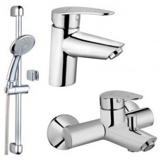 Набор смесителей VitrA Dynamic S A49152EXP для ванны штанга, душ, смесители